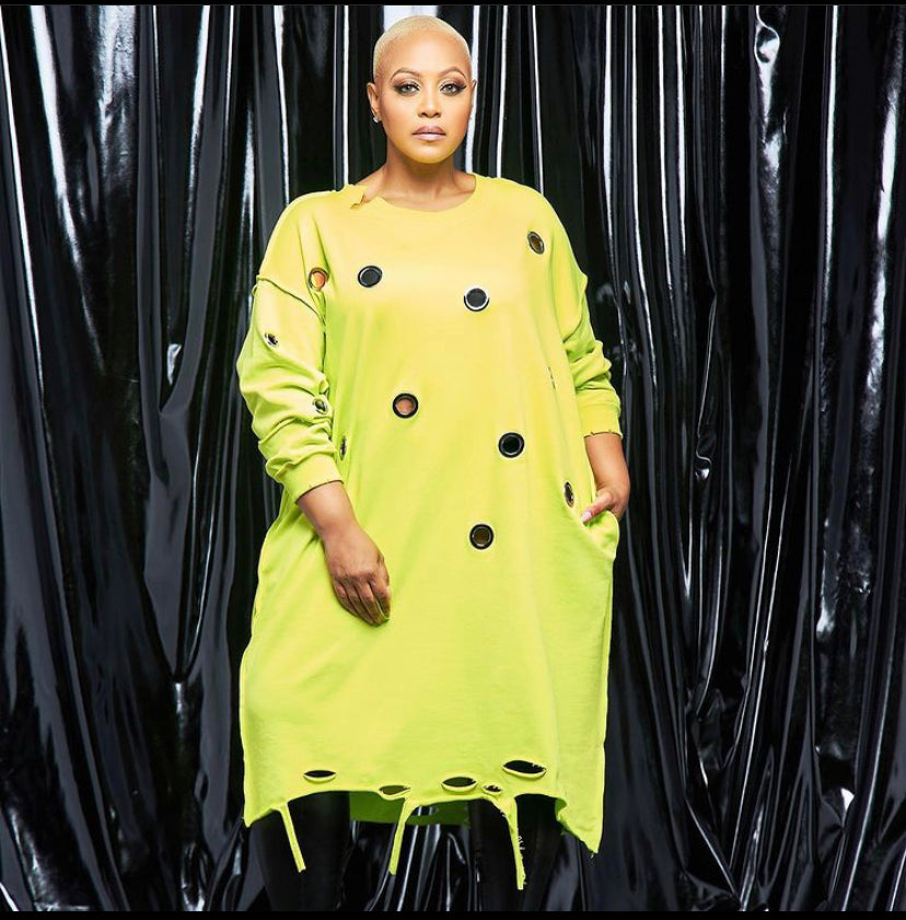 Oversized Limelight Dress